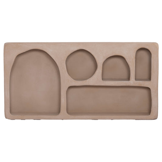 ΡΑΦΙ ΤΟΙΧΟΥ SANTORINI MDF ΣΕ ΚΑΦΕ 120x18x60