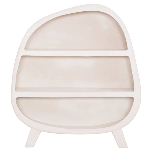 ΡΑΦΙΕΡΑ SANTORINI MDF ΣΕ ΥΠΟΛΕΥΚΟ ΧΡΩΜΑ 120x38x133