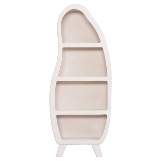 ΡΑΦΙΕΡΑ SANTORINI MDF ΣΕ ΥΠΟΛΕΥΚΟ ΧΡΩΜΑ 80x38x196