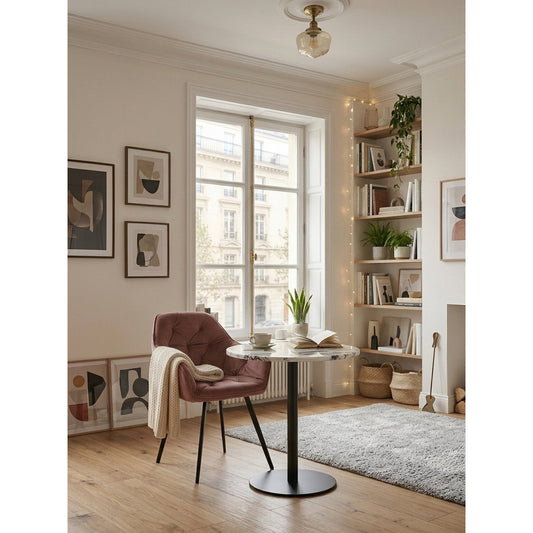 Alice Armchair Dusty Rose 59x61.5x86.5