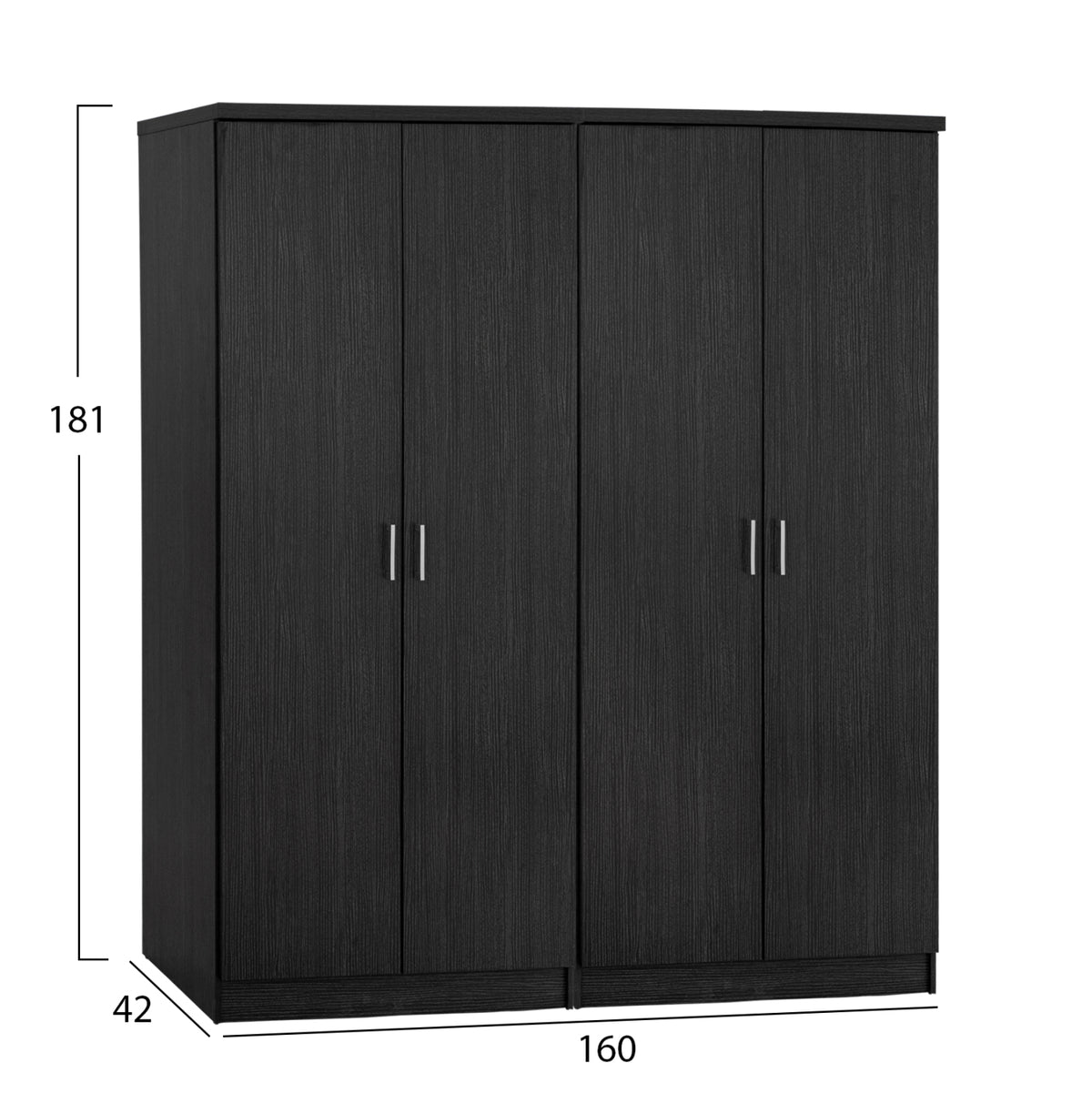 ΣΕΤ 2 ΤΜΧ ΝΤΟΥΛΑΠΑ 4ΦΥΛΛΗ ZEBRANO 160x42x181