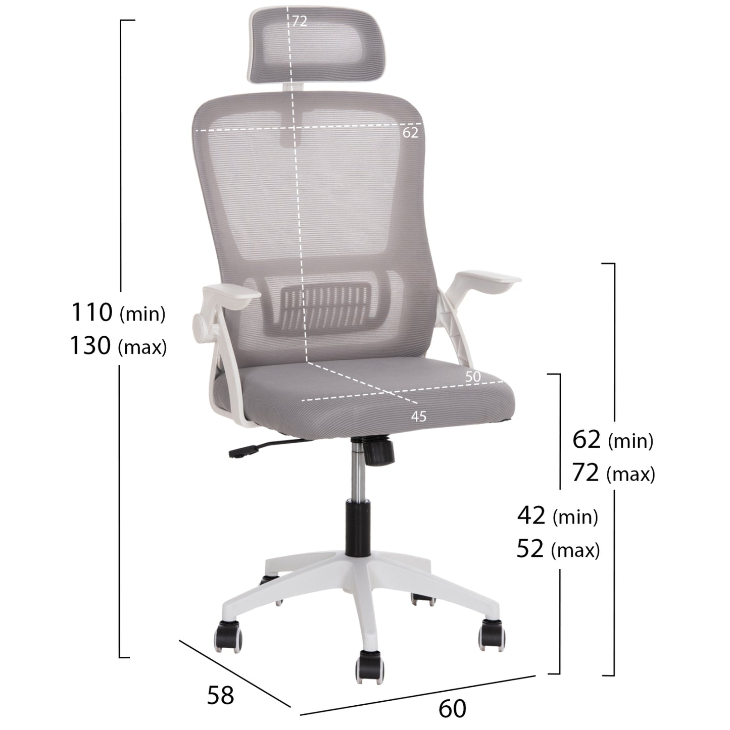 STUDENT SET 3 PCS DESK+BOOKCASE+OFFICE CHAIR SONAMA/WHITE