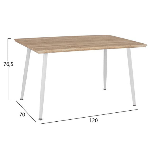 5 PC DINING SET TABLE & CHAIRS TWIST 120x70x76,5