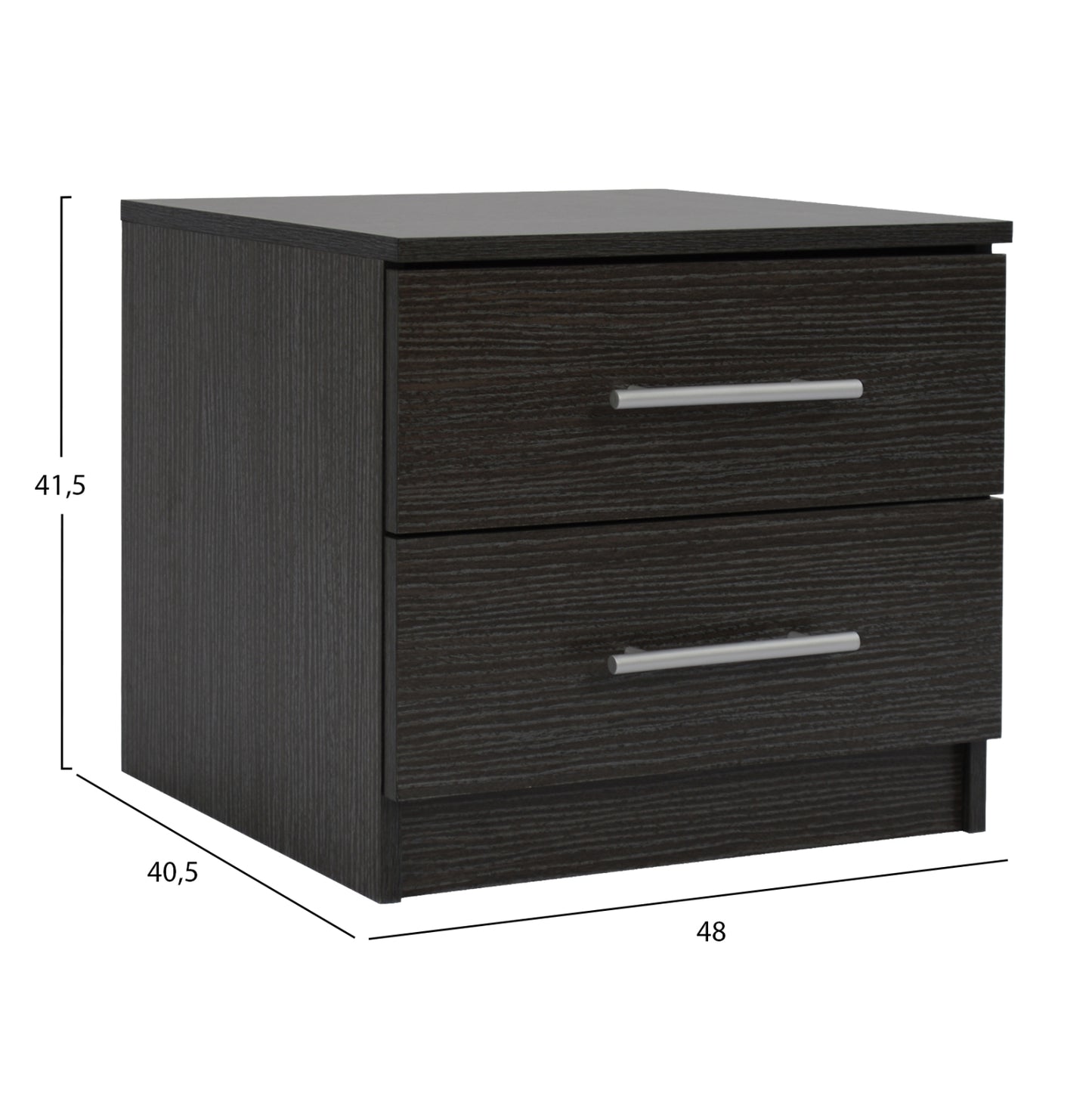 3 PC BEDROOM SET FABRIC GREY MELAMINE ZEBRANO