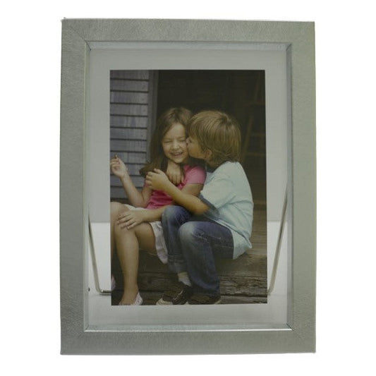 Κορνίζα Γυάλινη με Ασημί Μεταλλικό Πλαίσιο 13x18εκ