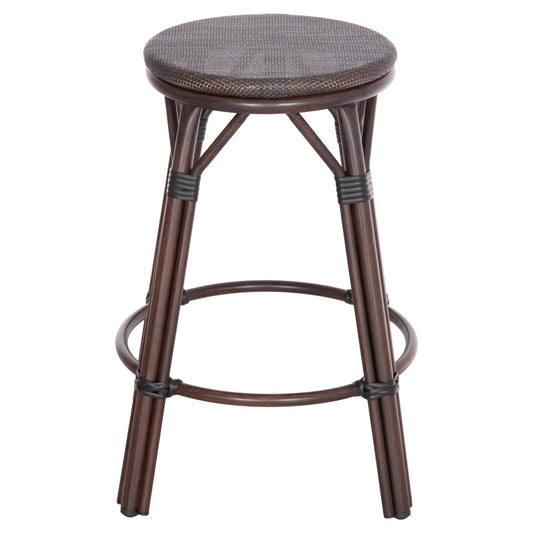 ΣΚΑΜΠΟ ΑΛΟΥΜΙΝΙΟΥ ΜΕΣ. ΥΨΟΥΣ CHINO BAMBOO LOOK & TEXTILENE ΚΑΦΕ 43x43x65