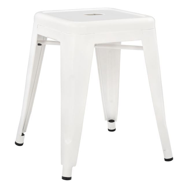 ΣΚΑΜΠΟ ΜΕΤΑΛΛΙΚΟ MELITA ΣΕ MILK WHITE ΧΡΩΜΑ 37x37x45