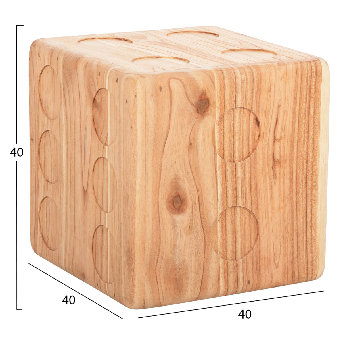 ΣΚΑΜΠΟ ΖΑΡΙ ΞΥΛΟ ΤΕΑΚ ΣΕ ΦΥΣΙΚΟ ΧΡΩΜΑ 40x40x40