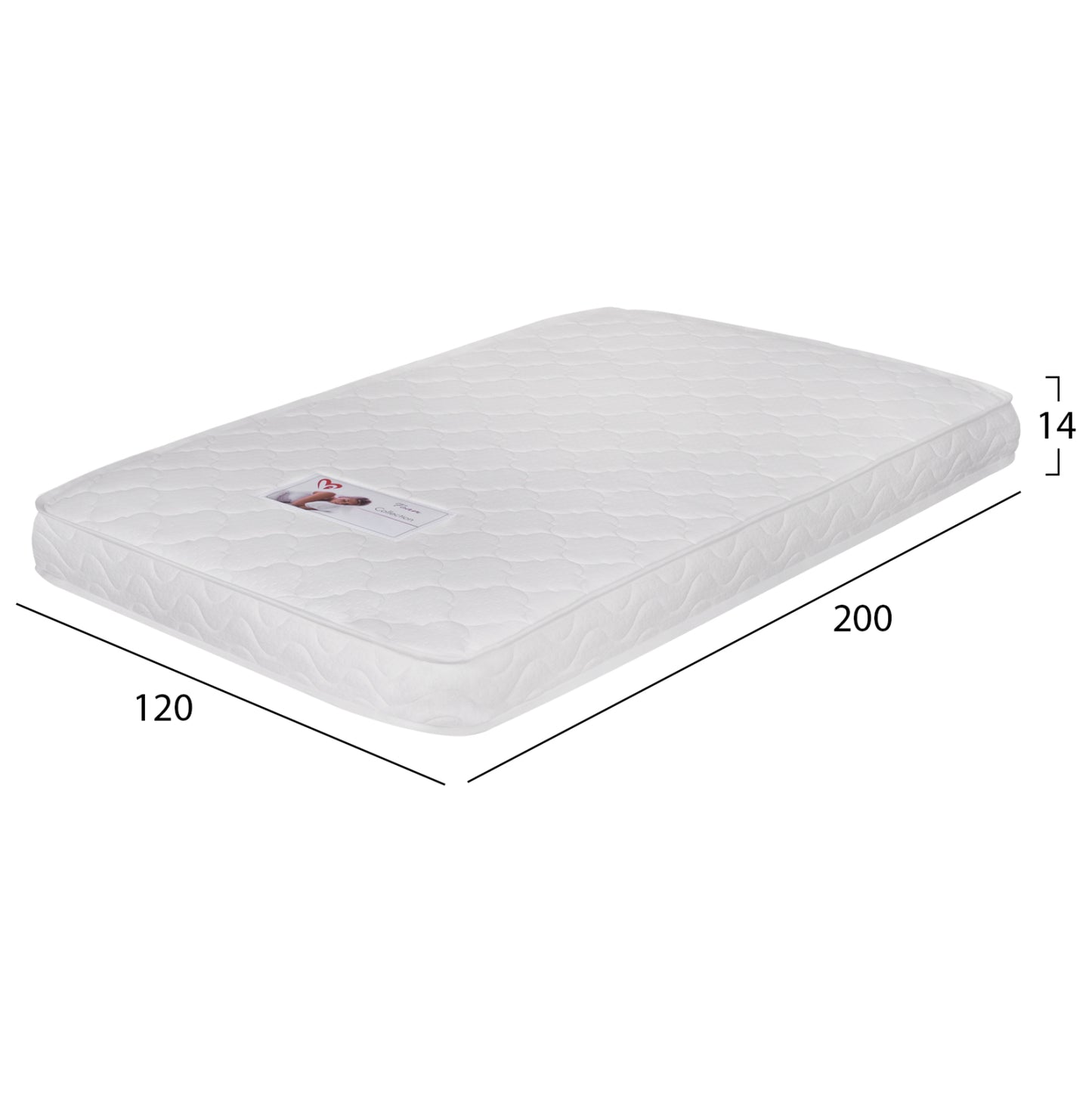 ΣΤΡΩΜΑ ΑΦΡΟΥ ΧΩΡΙΣ ΕΛΑΤΗΡΙΑ JORDY ROLL PACKING ΛΕΥΚΟ 120x200x15