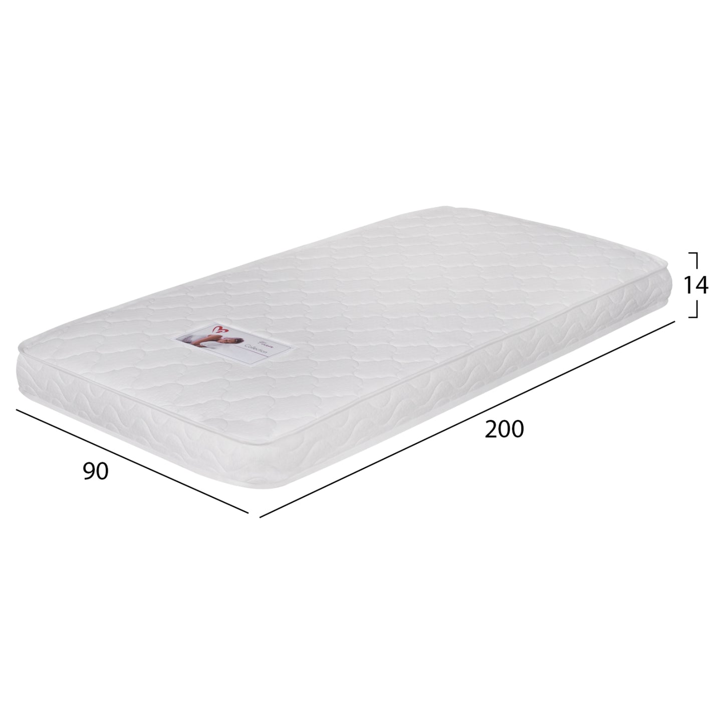 ΣΤΡΩΜΑ ΑΦΡΟΥ ΧΩΡΙΣ ΕΛΑΤΗΡΙΑ JORDY ROLL PACKING ΛΕΥΚΟ 90X200x15