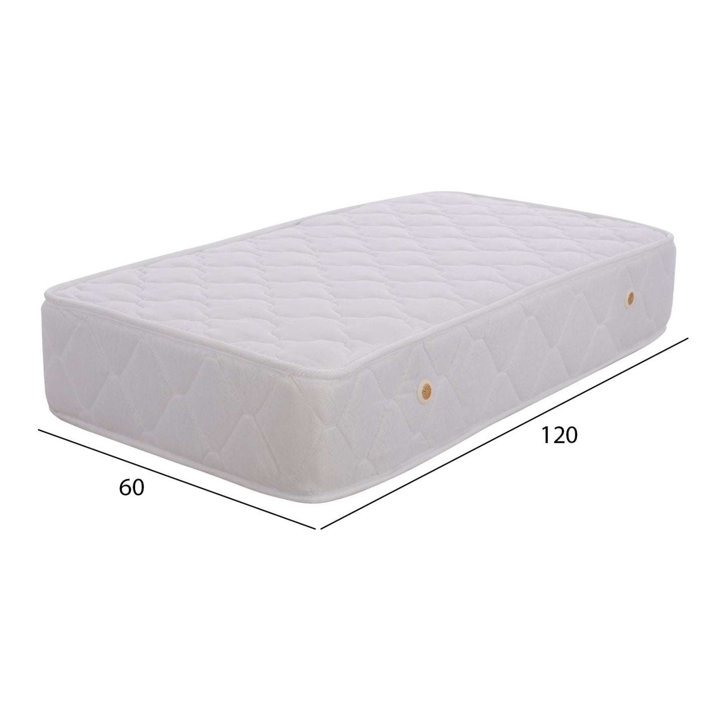 ΣΤΡΩΜΑ BABYCLOUD BONELL SPRING ΛΕΥΚΟ 60x120εκ