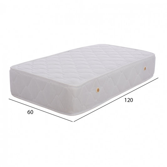 ΣΤΡΩΜΑ BABYCLOUD BONELL SPRING ΛΕΥΚΟ 60x120εκ