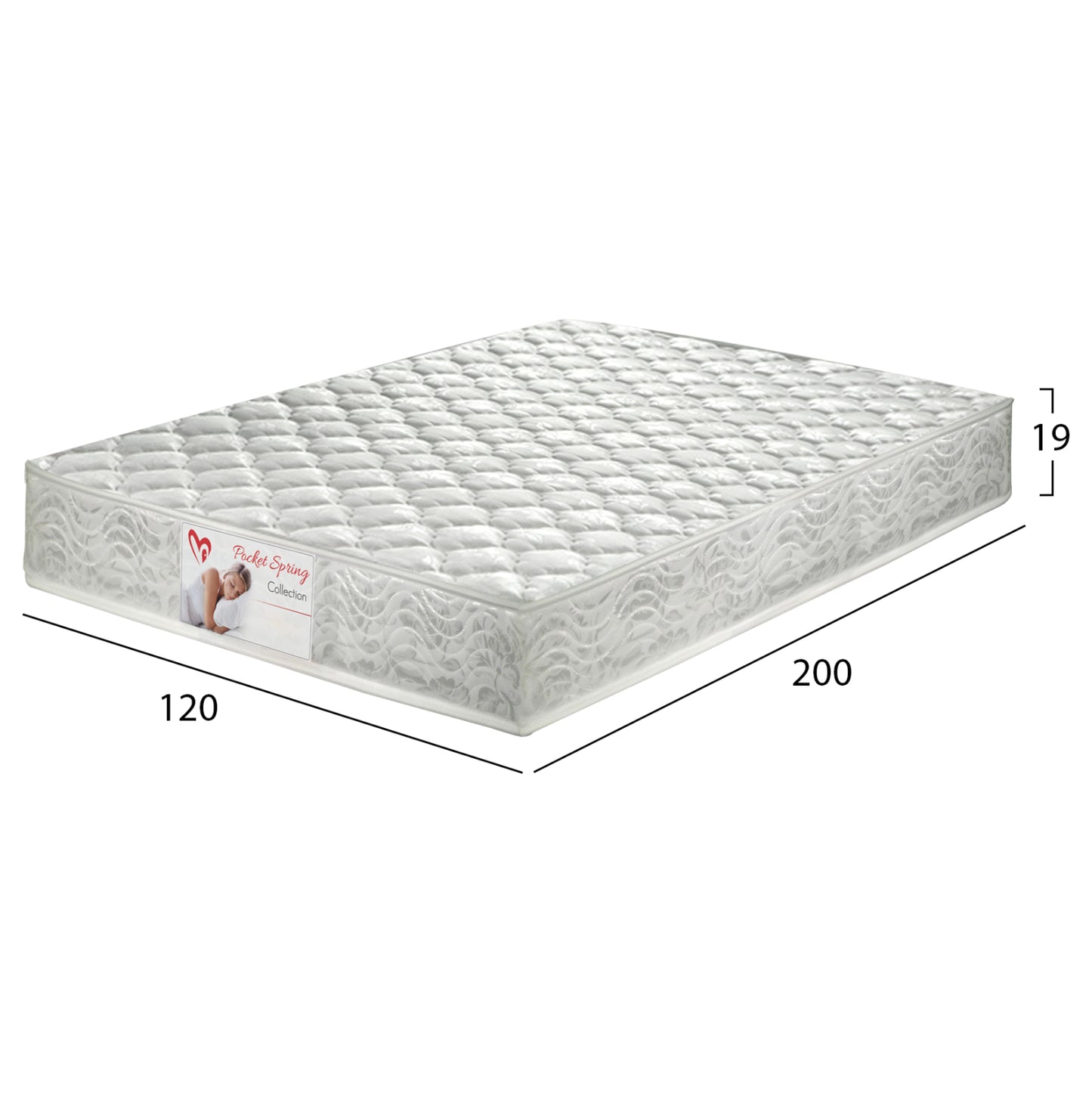 ΣΤΡΩΜΑ POCKET SPRING ΔΙΠΛΗΣ ΟΨΗΣ 120x200εκ
