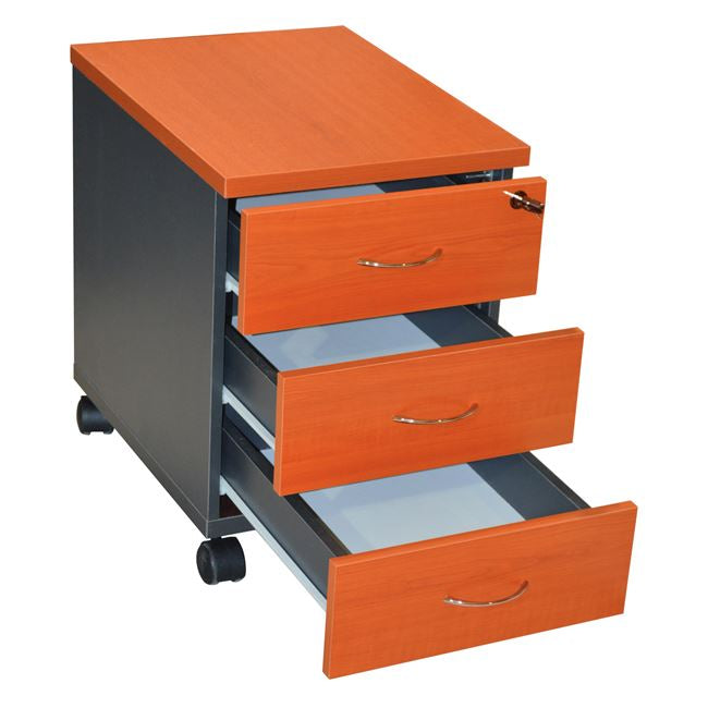 SIENNA PROFESSIONAL OFFICE DRAWER UNIT CHERRY WITH 3 DRAWERS 38x48x53
