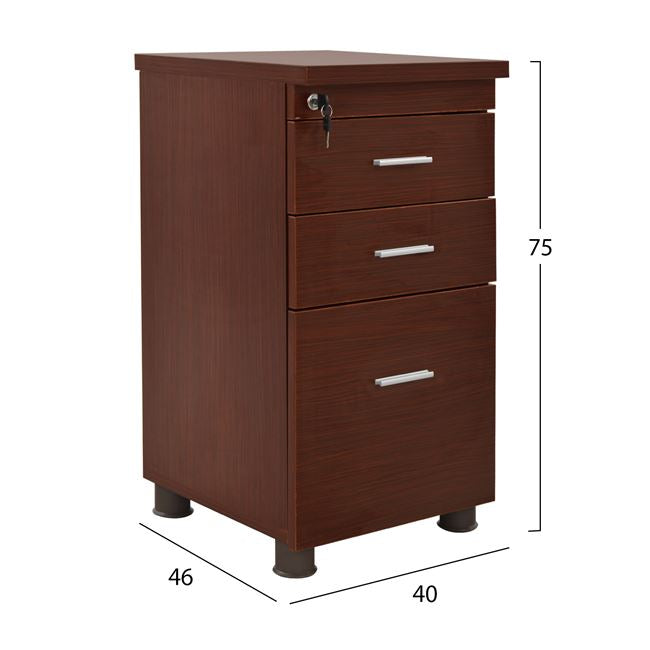 ΣΥΡΤΑΡΙΕΡΑ ΓΡΑΦΕΙΟΥ VANCE ΕΠΑΓΓΕΛΜΑΤΙΚΗ WENGE 40x46x75