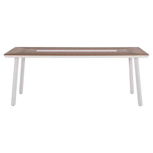 ΤΡΑΠΕΖΙ ΑΛΟΥΜΙΝΙΟΥ TABER ΛΕΥΚΟ ΜΕ POLYWOOD TOP 200x100x75