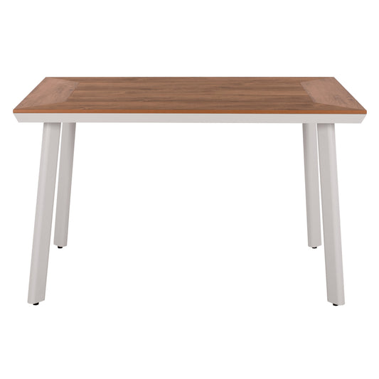 ΤΡΑΠΕΖΙ ΑΛΟΥΜΙΝΙΟΥ TABER ΛΕΥΚΟ ΜΕ ΕΠΙΦΑΝΕΙΑ POLYWOOD 120x80x72,5