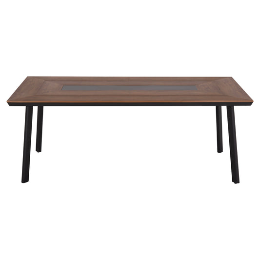 ALUMINUM TABLE TABER WITH POLYWOOD GREY 200x100cm