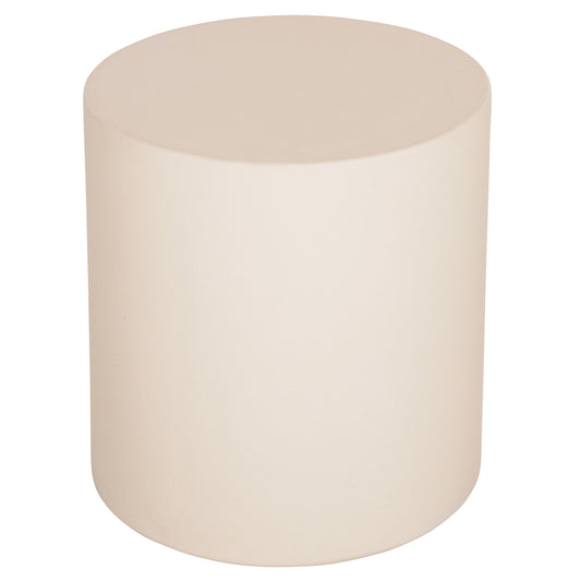 ΤΡΑΠΕΖΙ ΒΟΗΘΗΤΙΚΟ FIBER CEMENT ΣΤΡΟΓΓΥΛΟ KYOKO ΜΠΕΖ Φ40x43