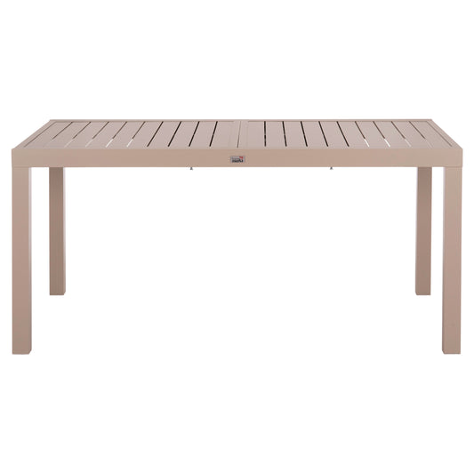 EXTENDABLE TABLE KRUM ALUMINUM CAPPUCCINO 160-240x90x73