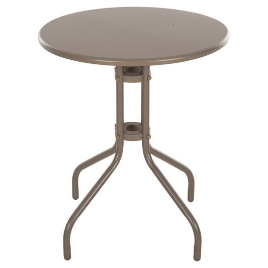 OUTDOOR ROUND TABLE LINO METAL CHAMPAGNE Φ60x70