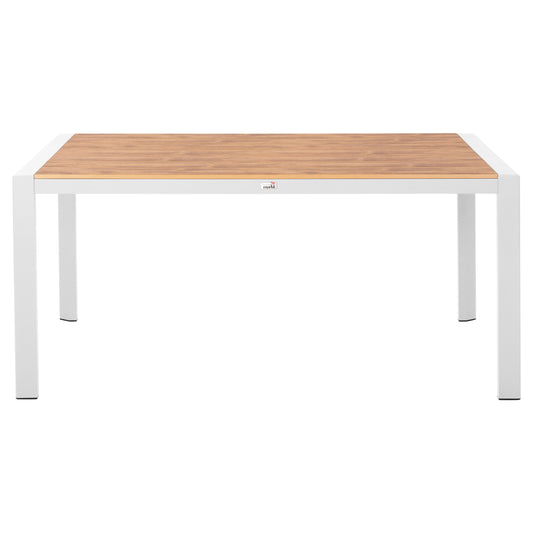 GOYA OUTDOOR TABLE ALUMINUM WHITE & POLYWOOD 160x80x75