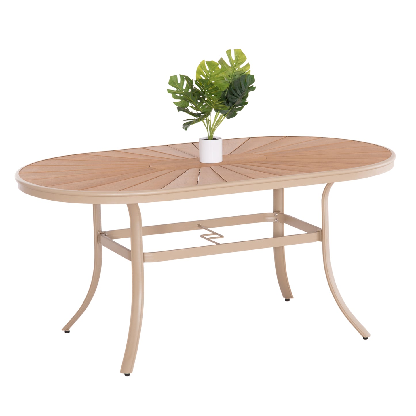 ΤΡΑΠΕΖΙ ΕΞΩΤ. ΧΩΡΟΥ TELAMO ΑΛΟΥΜΙΝΙΟ ΣΑΜΠΑΝΙ & POLYWOOD 160x90x73.5