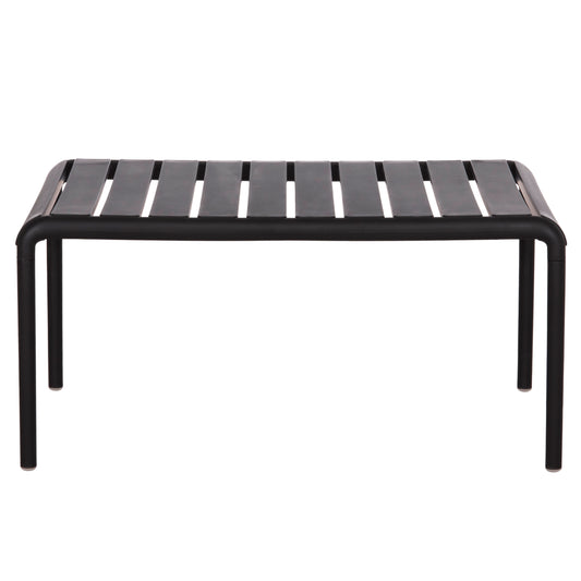 OUTDOOR COFFEE TABLE LOW KORVER POLYPROPYLENE BLACK 100x60x46