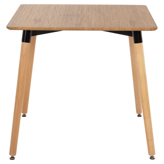 ΤΡΑΠΕΖΙ MINIMAL ΣΕ ΦΥΣΙΚΟ ΧΡΩΜΑ MDF ΠΟΔΙΑ ΟΞΙΑ ΦΥΣΙΚΟ ΧΡΩΜΑ 80x80x74