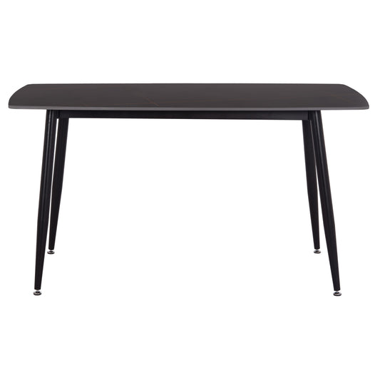 ΤΡΑΠΕΖΙ RAVEN ΚΕΡΑΜΙΚΟ TOP ΜΕ ΟΨΗ ΜΑΥΡΟ ΜΑΡΜΑΡΟ 140x80x74