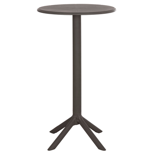 TERRIN ROUND BAR TABLE POLYPROPYLENE DARK OLIVE GREEN Φ60x106