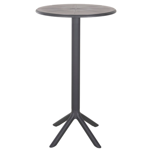ROUND BAR TABLE TERRIN POLYPROPYLENE GREY F60x106