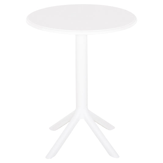 POLYPROPYLENE ROUND TABLE TERRIN WHITE Φ61x77