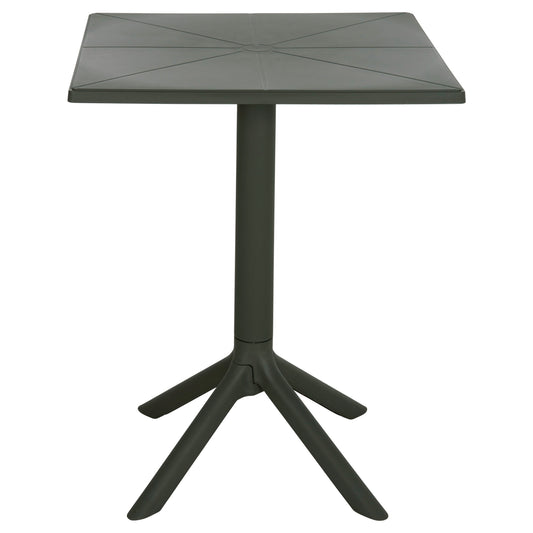 POLYPROPYLENE SQUARE TABLE TERRIN DARK OLIVE 60x60x75