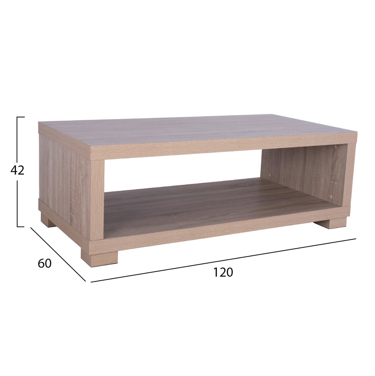 ΤΡΑΠΕΖΙ ΣΑΛΟΝΙΟΥ SALEM SONAMA OAK 120x60x42