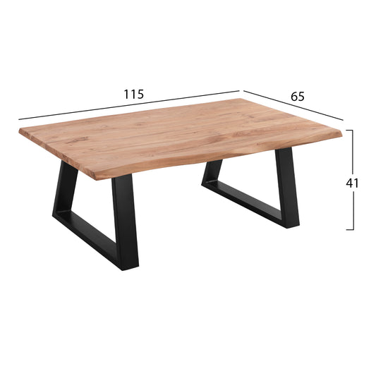 ΤΡΑΠΕΖΙ ΣΑΛΟΝΙΟΥ SOFIA SLIM ΜΑΣΙΦ ΞΥΛΟ ΑΚΑΚΙΑΣ 115x65x41