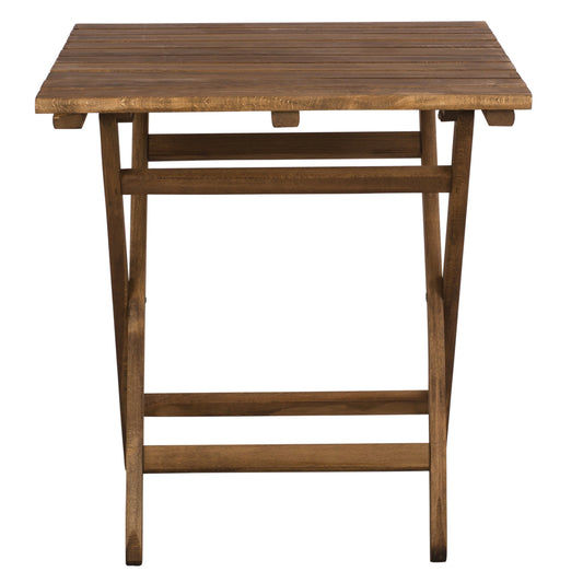 DIRECTOR'S TABLE LEMNOS SOLID BEECH WALNUT IMPREGNATION 70x70x75