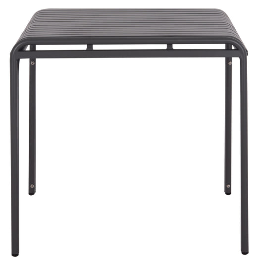 ALUMINUM SQUARE TABLE RACHEL GREY 80x80x76