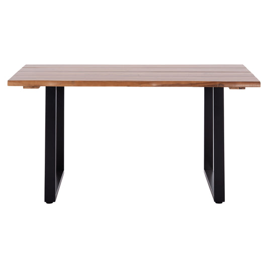 DINING TABLE FRIGGO ACACIA WOOD METAL LEGS 160x80x77