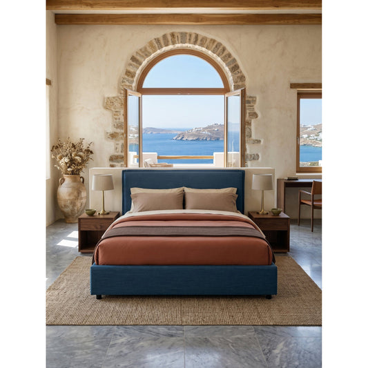 Επενδυμένο Κρεβάτι Jean 170.5x213x118