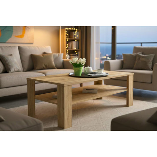 Τραπεζάκι Σαλονιού Inter Φυσικό 111x65x47