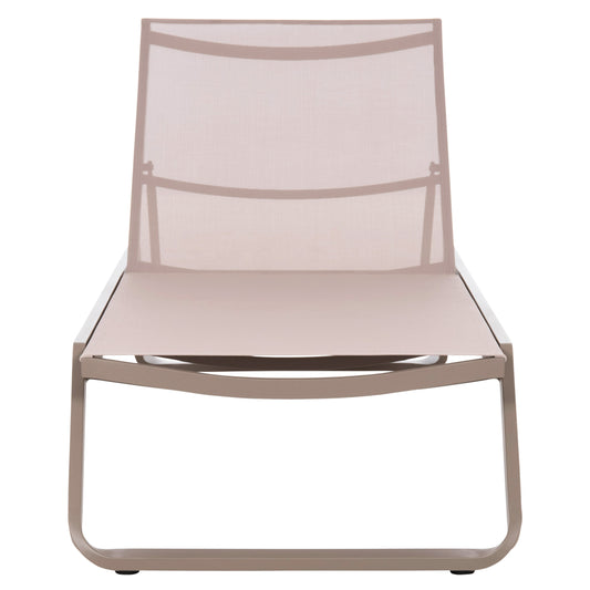 ΞΑΠΛΩΣΤΡΑ ΑΛΟΥΜΙΝΙΟΥ MARIMAR ΣΚΕΛΕΤΟΣ TAUPE & TEXTILENE ΜΠΕΖ 220x67.5x31.5