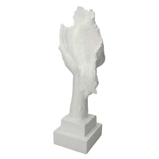 Διακοσμητικό Πρόσωπο Λευκό Polyresin 15.5x13x33
