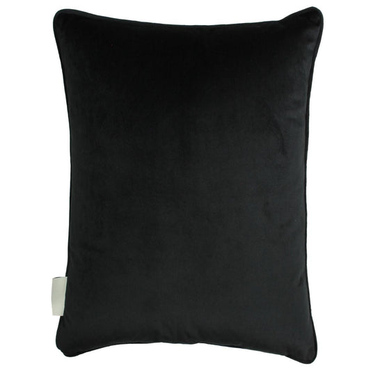 Μαξιλάρι με Σχέδιο Τριαντάφυλλο Μαύρο Polyester 43x43εκ