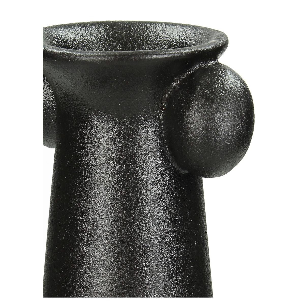 Βάζο Μαύρο Κεραμικό 12.5x12.5x33