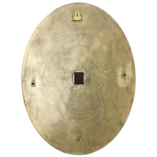 Ρολόι Τοίχου Χρυσό Μέταλλο 75x3x75εκ