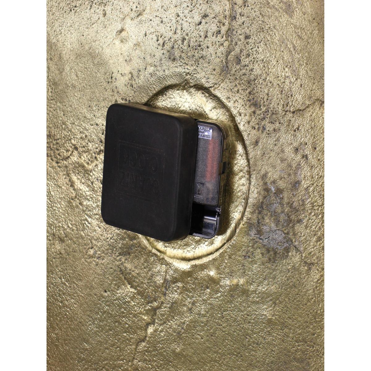 Ρολόι Τοίχου Χρυσό Μέταλλο 75x3x75εκ