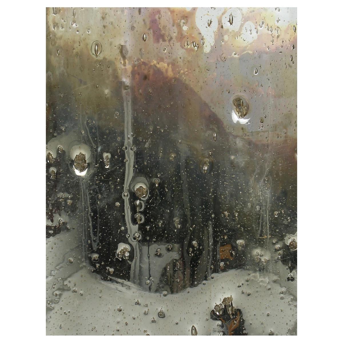 Κηροπήγιο Ασημί Γυαλί 15x15x20