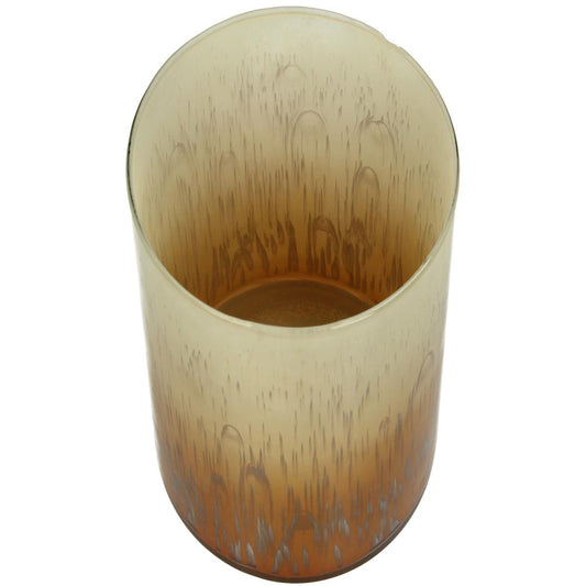 Κηροπήγιο Πορτοκαλί Γυαλί 15x15x16