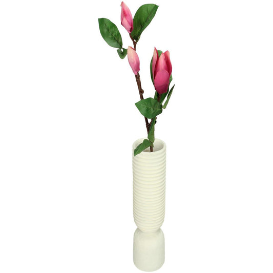 Βάζο Ιβουάρ Polyresin 6.5x6.5x18.7